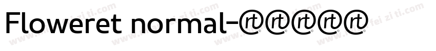 Floweret normal字体转换